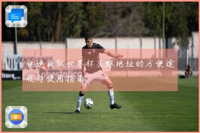 快速获取世界杯买球地址的方便途径与使用指南